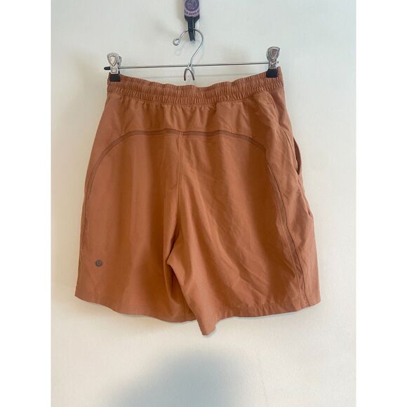 LULULEMON Men's Pace Breaker 7 inch Orangey Brown (desert sun) LINED Size Small - Picture 6 of 8